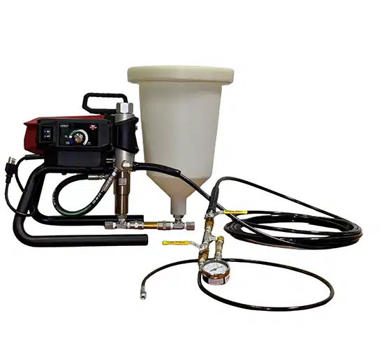 Multiurethanes Impact X 410 electric pump for polyurethane resin injection.